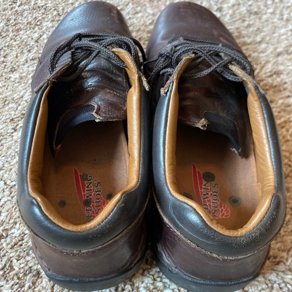 Red Wing Work Shoes Womens 8.5 B Brown Leather Safety Toe Slip Oil Resistant - Picture 3 of 6